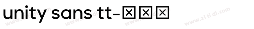 unity sans tt字体转换